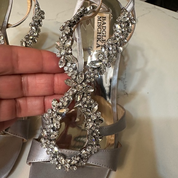 BEJEWELED BAGLEY MISHKA STRAPPY SILVER Sandal - Picture 2 of 8